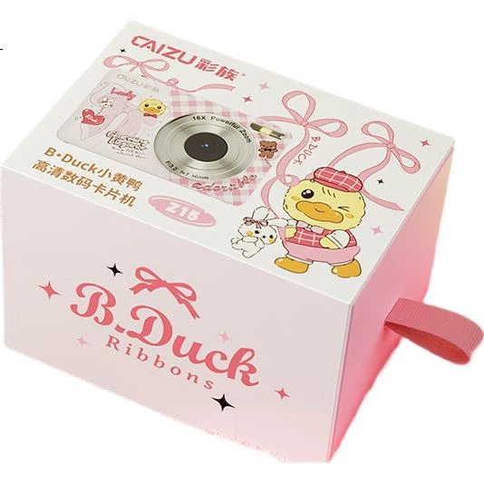 CAIZU Little Yellow Duck - цифрова камера 16MP Z15, компактна камера початкового рівня для студентів та студенток, альтернатива CCD, може передавати фотографії на смартфон, подарунок на день народження для хлопчиків та дівчаток - изображение 3