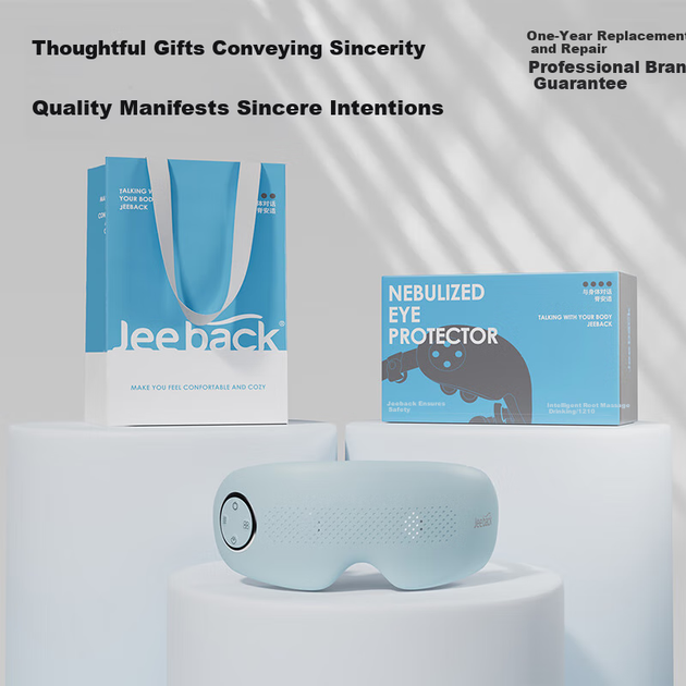 Массажер для глаз Jeeback с функцией тепловой терапии, паровая маска для глаз, увлажняющее устройство, подарок на день рождения для женщин, парней, родителей, пожилых людей, практичный подарок для партнеров обоих полов. - изображение 9