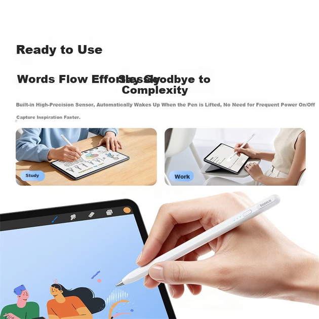 Стилус емкостный Baseus для Huawei MatePad 11.5s, Pro 12.2, Air 12, Mini, магнитный Bluetooth - изображение 9