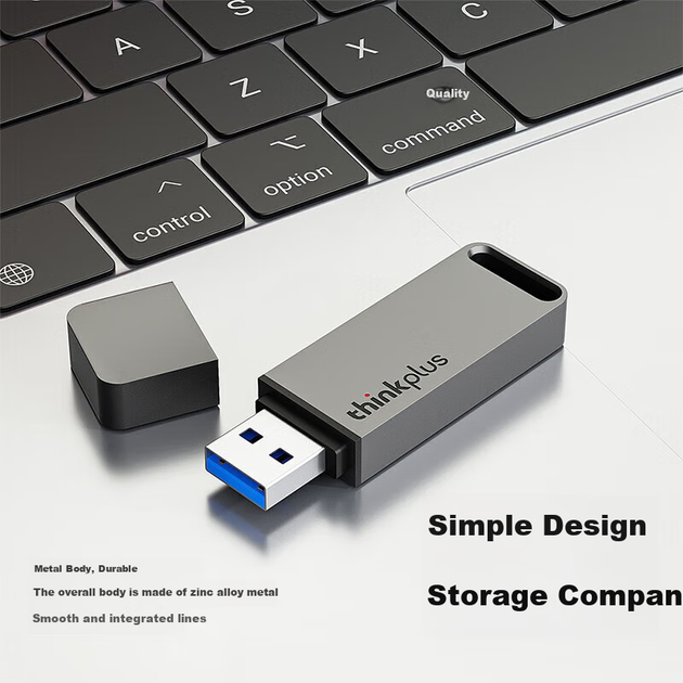 Флеш-накопичувач Thinkplus Lenovo 64 ГБ USB 3.1 Office Business, міні-портативний металевий флеш-накопичувач, серія TU100, червоний - Фото 5 Флеш-накопичувач Thinkplus Lenovo 64 ГБ USB 3.1 Office Business, міні-портативний металевий флеш-накопичувач, серія TU100, червоний - зображення 5