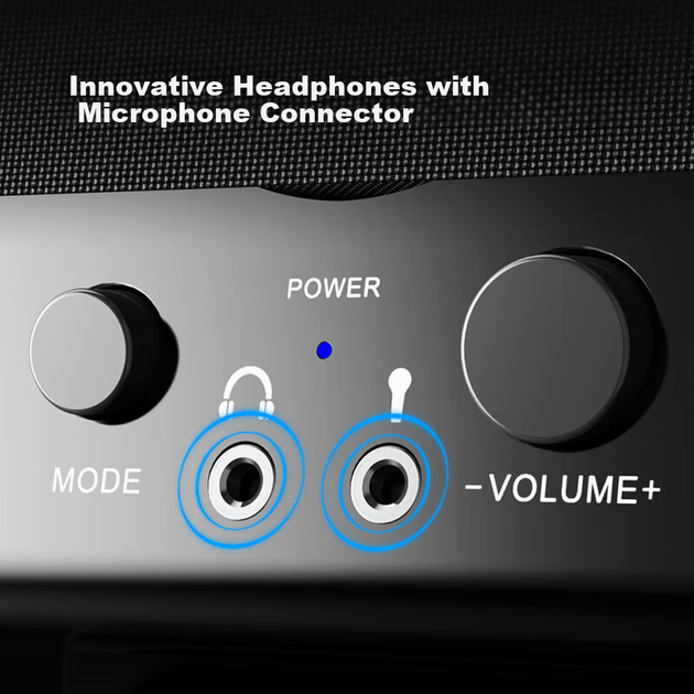 Колонка Saida SADA V-112 компьютерная настольная USB с микрофоном и усилением басов - изображение 6