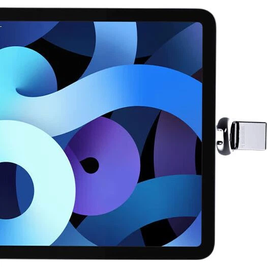 Флеш-накопичувач Aigo 256 ГБ типу C USB 3.2 з двома інтерфейсами U358 сріблястого металу міні-версія з прямим підключенням до телефону та комп'ютера, подвійного призначення, компактний, милий для студентів - изображение 3