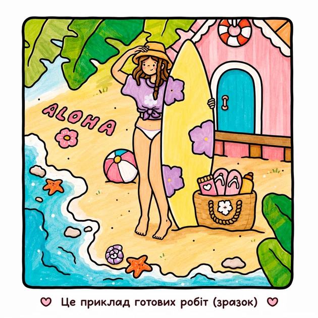 Раскраска "Hobby Girl" cozy comfy уютные атмосферные мальованки антистресс для взрослых и детей - изображение 3