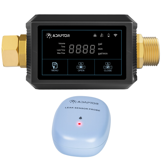 Розумний клапан перекриття води Adaptor ADP-ZL6 із захистом за протоком та вбудованим акумулятором (Wi-Fi + RF, 3/4") - Фото 1 Розумний клапан перекриття води Adaptor ADP-ZL6 із захистом за протоком та вбудованим акумулятором (Wi-Fi + RF, 3/4") - изображение 1