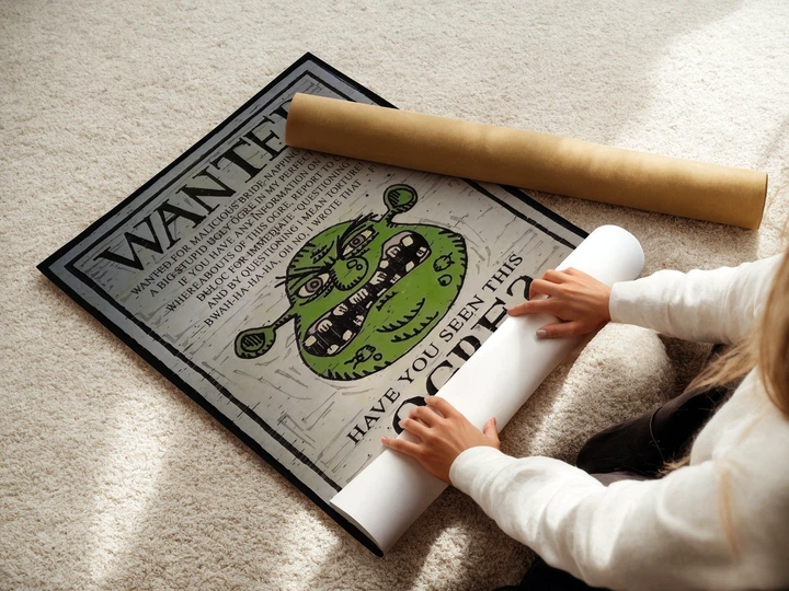 Постер Шрек, Shrek Wanted, декор комнаты подростка, A3 42×28 см (id7340) - изображение 3