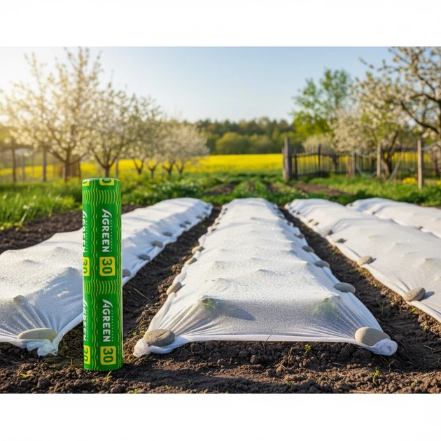 Агроволокно Agreen 30 (1,6х100) біле укривне 58414 - Фото 3 Агроволокно Agreen 30 (1,6х100) біле укривне 58414 - зображення 3