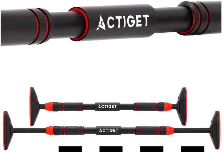 Турнік розсувний Actiget ACT0168 72-105 см Black/Red (ACT0168) - зображення 12