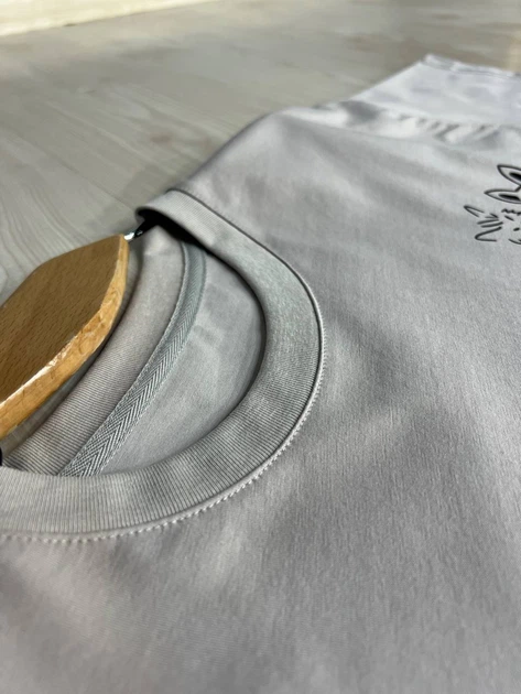 Футболка женская A-N 2358 рисунок на спине животные one size серая - Фото 6 Футболка женская A-N 2358 рисунок на спине животные one size серая - изображение 6