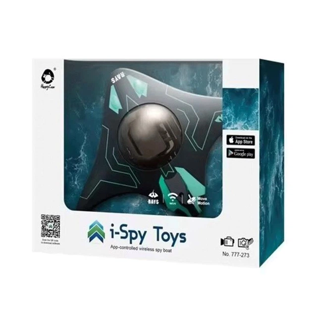 Катер на радіокеруванні з Wi-Fi камерою I-SPY RAYS 18 см. керування з програми, підсвічування, фото, відеозйомка - зображення 13