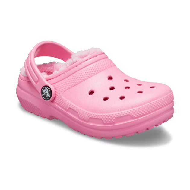 Дитячі крокси для дівчинки Crocs Classic Lined Pink (27/28, рожевий) - Фото 2 Дитячі крокси для дівчинки Crocs Classic Lined Pink (27/28, рожевий) - изображение 2