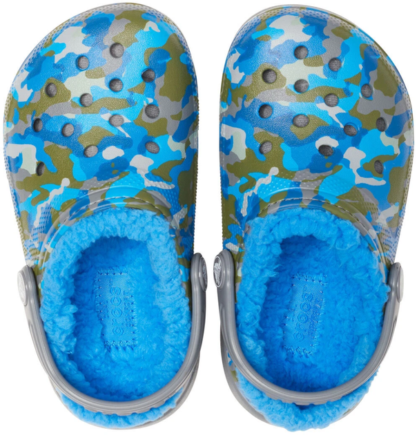 Дитячі крокси для хлопчика Crocs Classic Lined Printed Blue/Multi (27/28, синій) - Фото 4 Дитячі крокси для хлопчика Crocs Classic Lined Printed Blue/Multi (27/28, синій) - изображение 4