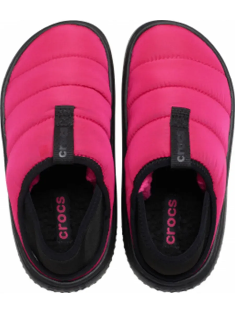 Дитячі крокси капці для дівчинки Crocs Classic Puff Moc Dragonfruit (27/28, малиновий) - изображение 5