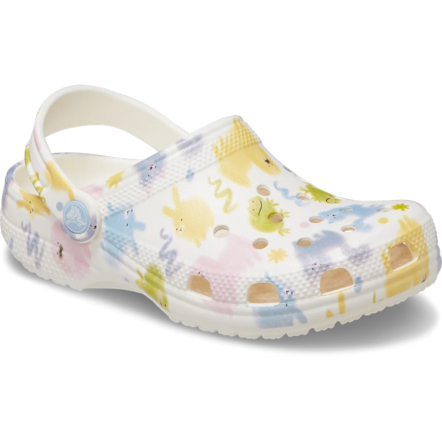 Дитячі крокси для дівчинки Crocs Classic Pastel Pets Clog Chalk (27/28, різнокольоровий) - изображение 2