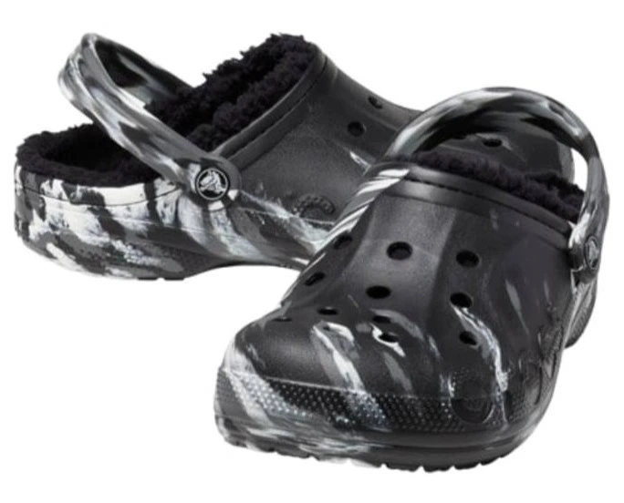 Дитячі крокси для хлопчика Crocs Baya Lined Marbled Clog Black (27/28, чорний) - Фото 1 Дитячі крокси для хлопчика Crocs Baya Lined Marbled Clog Black (27/28, чорний) - изображение 1
