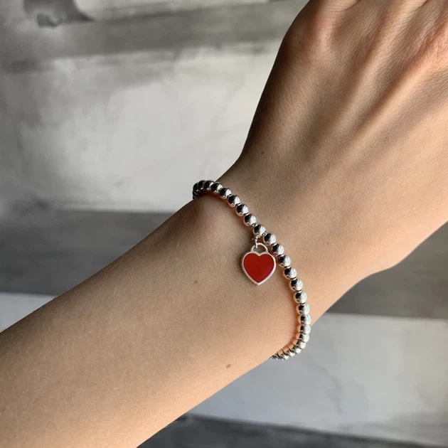 Браслет Tifanny Silver-Red - Фото 2 Браслет Tifanny Silver-Red - зображення 2
