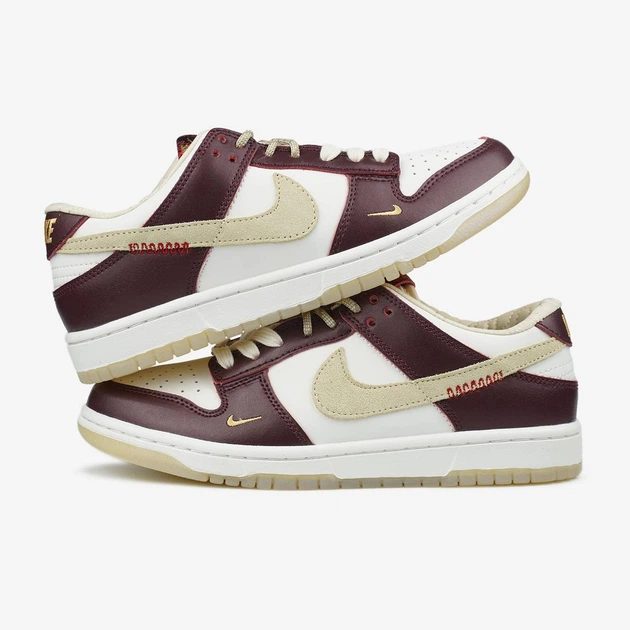 Кросівки Nike SB Dunk Low LX White Maroon 38 - Фото 2 Кросівки Nike SB Dunk Low LX White Maroon 38 - изображение 2