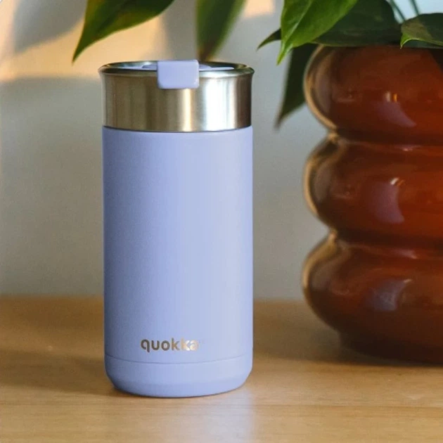 Термическая кружка из стали Quokka Boost Coffee Tumbler 400 мл Denim Blue (40083) - изображение 3