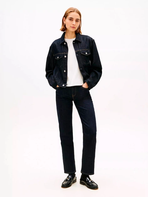 Джинсовая куртка женская Tommy Hilfiger 912624351 34 Синяя (1161074092) - Фото 3 Джинсовая куртка женская Tommy Hilfiger 912624351 34 Синяя (1161074092) - изображение 3