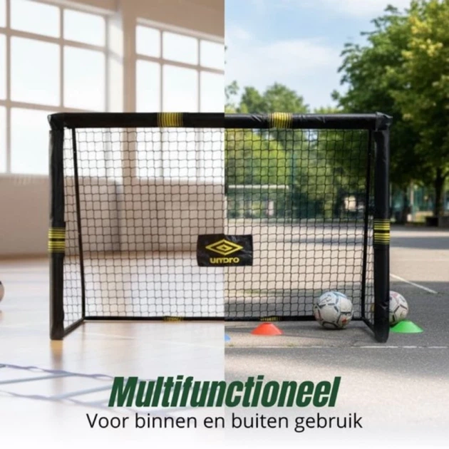 Ворота для футзала Umbro металлическая с сеткой 240x160x85 см (8711252268934) - изображение 6