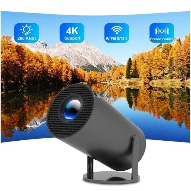 Розумний проектор з LCD/LED дисплеєм Grand PR80, 4K роздільність та Bluetooth - зображення 4
