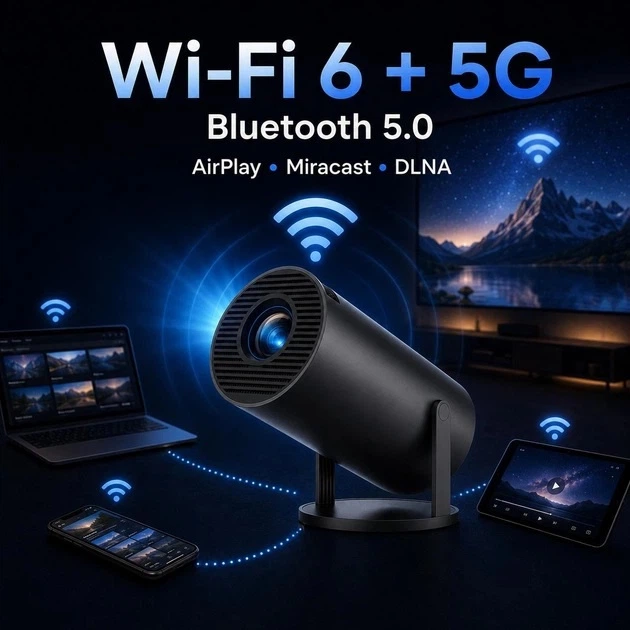 Розумний проектор з LCD/LED дисплеєм Grand PR80, 4K роздільність та Bluetooth - зображення 9