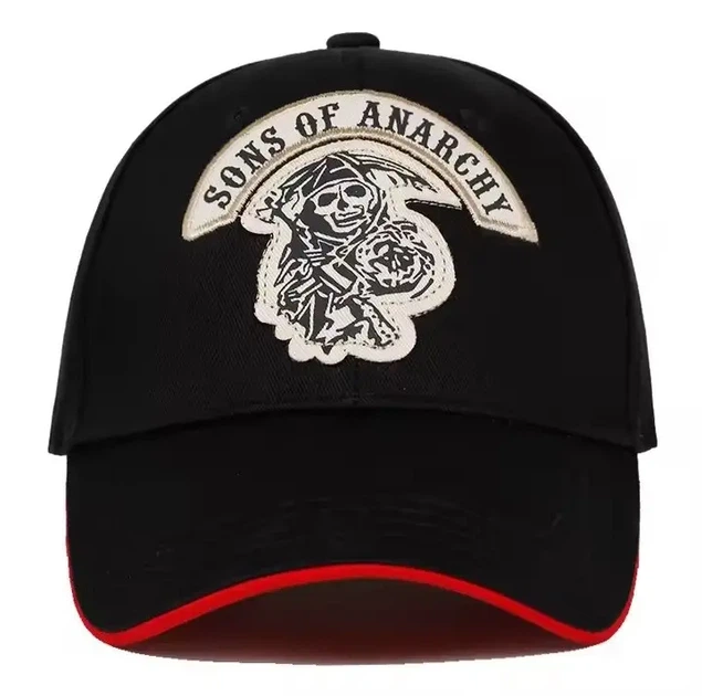 Кепка бейсболка Sons of Anarchy чёрная с вышивкой черепа, регулируемая, размер 56-60 см - Фото 2 Кепка бейсболка Sons of Anarchy чёрная с вышивкой черепа, регулируемая, размер 56-60 см - изображение 2
