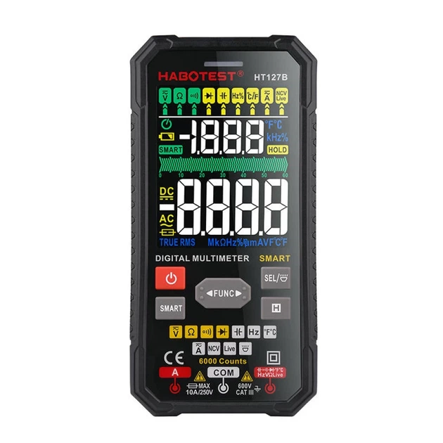 Мультиметр цифровой Habotest HT127B - Фото 2 Мультиметр цифровой Habotest HT127B - изображение 2
