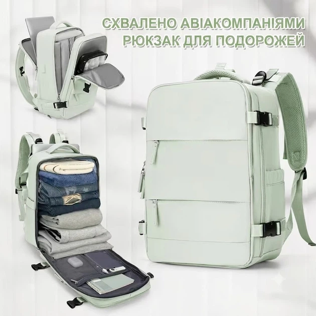 Дорожный рюкзак универсальный N16 White - изображение 2