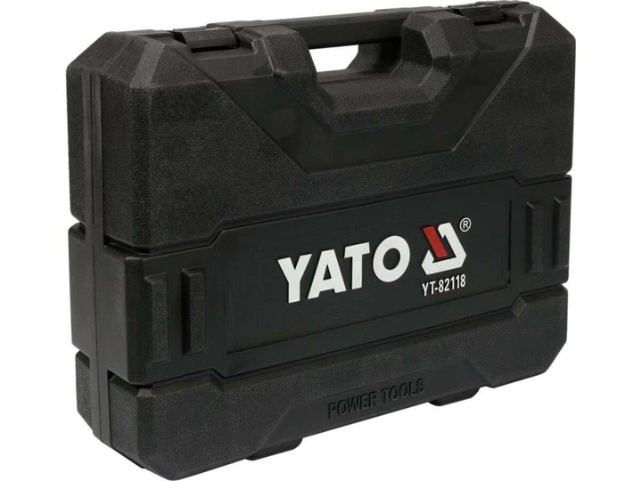 Перфоратор сетевой YATO SDS+ 1100 Вт 4.5 Дж до 35 мм 3 сверла 2 пики YT-82118 - Фото 6 Перфоратор сетевой YATO SDS+ 1100 Вт 4.5 Дж до 35 мм 3 сверла 2 пики YT-82118 - изображение 6