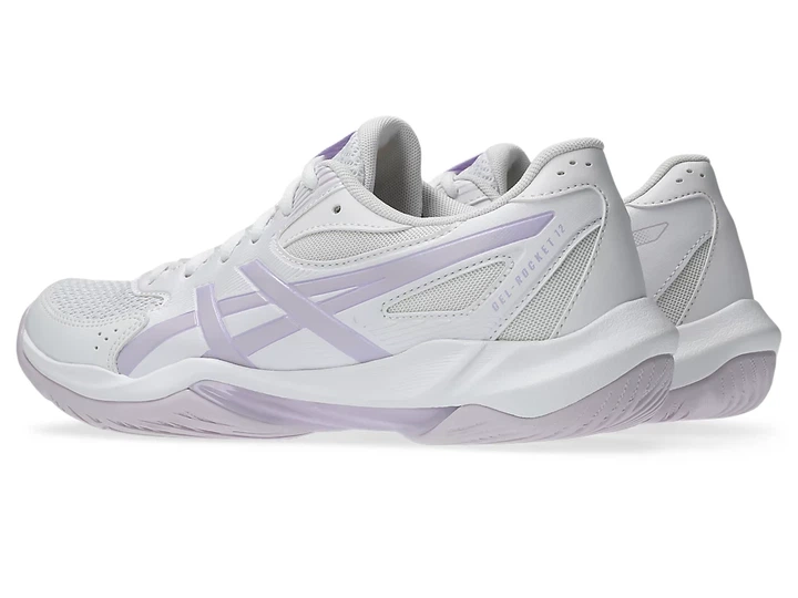 ✅ Кросівки волейбольні жіночі Asics Gel-Rocket 12 White/Sky 1072A119-106 оригінал (Розмір EU 40.5 / CM 25.75) - зображення 6