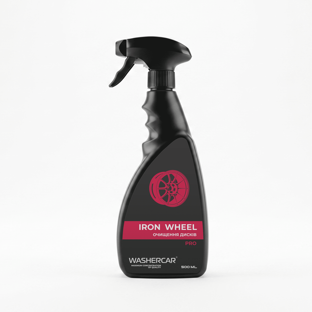 Профессиональный очиститель дисков WasherCar Iron Wheel PRO 500 мл для литых и стальных дисков - Фото 1 Профессиональный очиститель дисков WasherCar Iron Wheel PRO 500 мл для литых и стальных дисков - изображение 1
