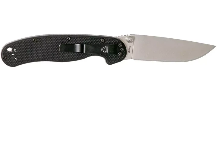Ніж складаний Ontario Knife RAT II Linerlock, лезо Plain Satin AUS-8, руківя Black GFN, Тайвань, ON8860 - Фото 2 Ніж складаний Ontario Knife RAT II Linerlock, лезо Plain Satin AUS-8, руківя Black GFN, Тайвань, ON8860 - изображение 2