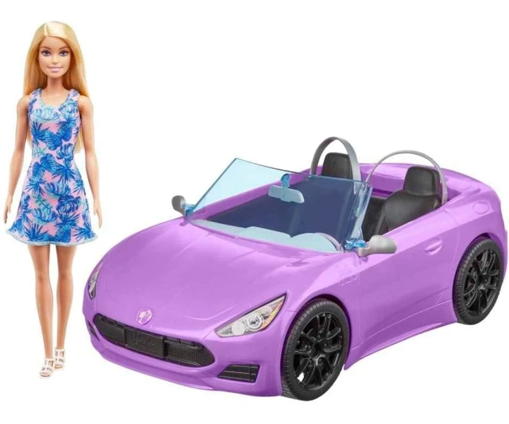 Samochód Barbie Kabriolet HBY29 Fioletowy (194735005185) - obraz 2