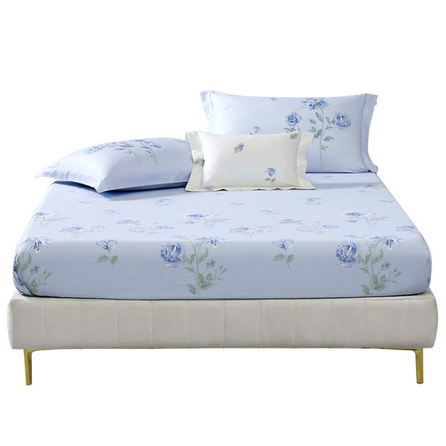 Простирадло на резинці Mercury Home Textile зі 100% бавовни, клас А, наматрацник, 180×200 см - зображення 4