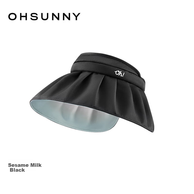Кепка-козирок OhSunny 7M217 сонцезахисна з широкими полями та УФ-захистом, чорна - зображення 8
