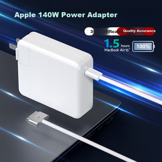 Зарядний пристрій Youpin 140 Вт з кабелем Type-C — MagSafe 3, 2 м, для MacBook Pro та Air - зображення 6