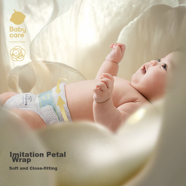 Підгузки Babycare Jinshan Camellia M37 (6-11 кг) Ультратонкі дихаючі м'які штанишки для новонароджених Baby Care - зображення 7