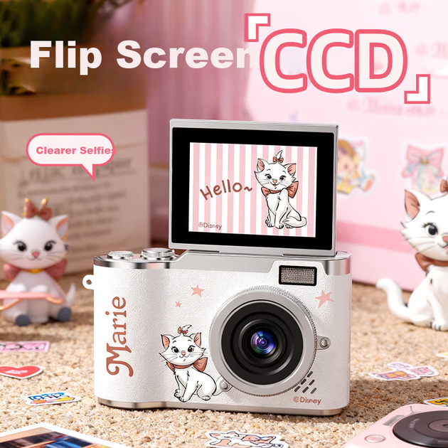 Детский цифровой фотоаппарат Disney CCD с откидным экраном для селфи - изображение 5