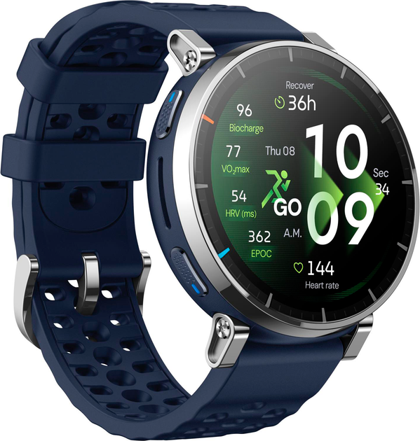 Смарт-годинник Amazfit Active 3 Premium Atlas Blue (W2558GL2N) - Фото 3 Смарт-годинник Amazfit Active 3 Premium Atlas Blue (W2558GL2N) - зображення 3