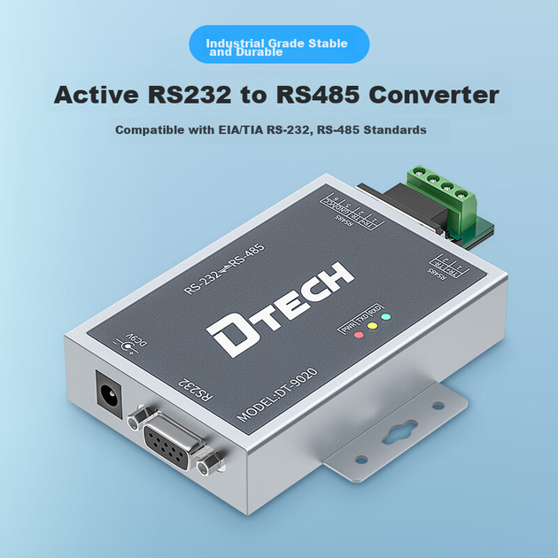 Преобразователь DTECH DT-9020 RS232 - RS485 активный с защитой от перенапряжения - Фото 8 Преобразователь DTECH DT-9020 RS232 - RS485 активный с защитой от перенапряжения - изображение 8