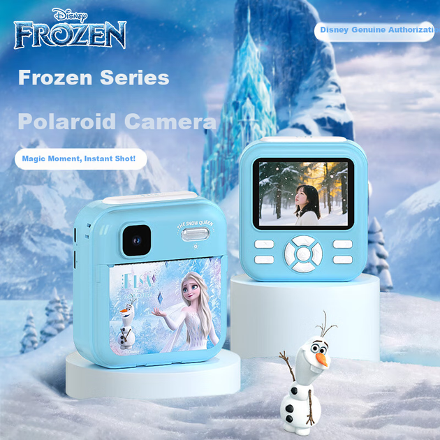 Фотоаппарат Disney PC02 Elsa детский игрушечный с мгновенной печатью - Фото 4 Фотоаппарат Disney PC02 Elsa детский игрушечный с мгновенной печатью - изображение 4