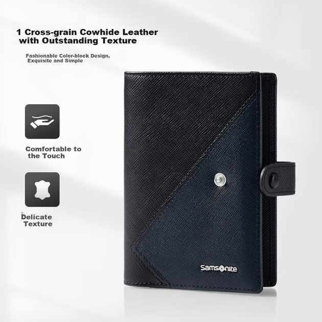 Картхолдер Samsonite TK6 кожаный многофункциональный для карт, паспорта и монет, в коробке - изображение 2