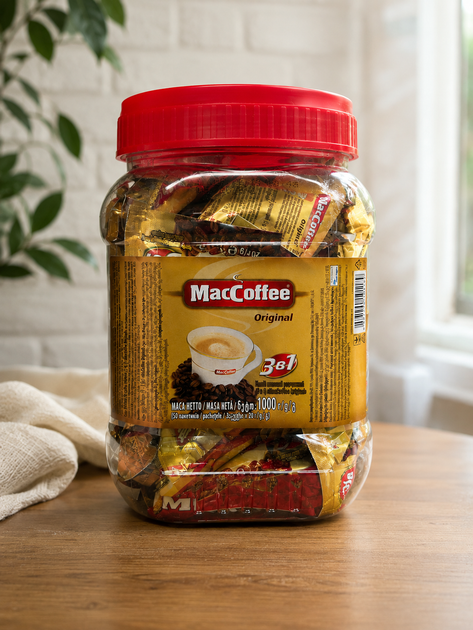 Кофе «Maccoffee Original 3-в-1», 1 кг Растворимый кофе 3 в 1 Кофейный напиток 3 в 1 Напитки «Maccoffee 3-в-1 Original Кофе Maccoffee - Фото 6 Кофе «Maccoffee Original 3-в-1», 1 кг Растворимый кофе 3 в 1 Кофейный напиток 3 в 1 Напитки «Maccoffee 3-в-1 Original Кофе Maccoffee - изображение 6