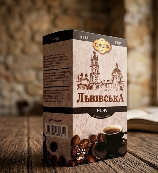 Кава мелена Львівська Міцна 250 г натуральна обсмажена високий кофеїн без ароматизаторів - Фото 9 Кава мелена Львівська Міцна 250 г натуральна обсмажена високий кофеїн без ароматизаторів - зображення 9