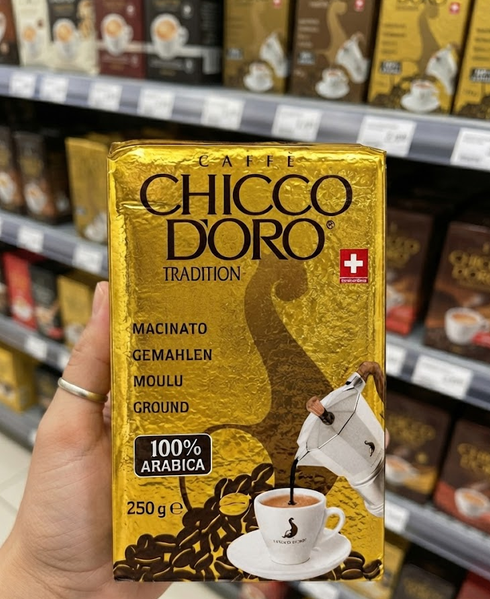 Молотый кофе Chicco d'Oro Tradition Espresso 250 г натуральная арабика средней обжарки для эспрессо турки и френч пресса - Фото 5 Молотый кофе Chicco d'Oro Tradition Espresso 250 г натуральная арабика средней обжарки для эспрессо турки и френч пресса - изображение 5