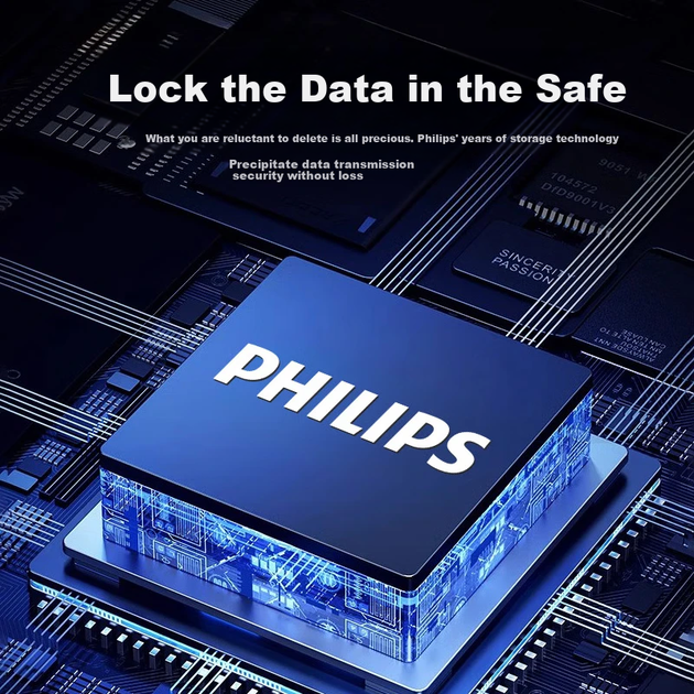 Флеш-накопитель PHILIPS 32 ГБ Type-C USB 3.2 с двойным интерфейсом, цвет 61UT-D, жемчужно-белый, высокая скорость чтения/записи, прочный USB-накопитель для бизнеса, офиса и кабинета. - зображення 9