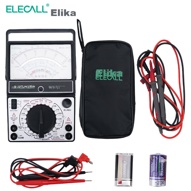 Мультиметр стрілочний ELECALL MF47+ аналоговий із захистом ланцюгів та щупами - зображення 4