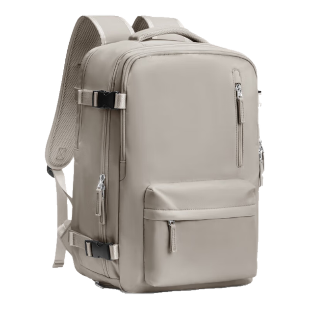Рюкзак Landcase 5162 дорожный для ноутбука вместительный унисекс, серо-коричневый - изображение 2
