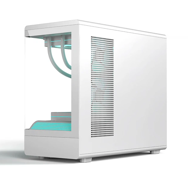 Корпус Golden Field Xiaoyu LITE, игровой, белый, для плат MATX, поддержка водяного охлаждения 360 мм, трехстороннее быстросъемное остекление, панорамный обзор 270° - Фото 6 Корпус Golden Field Xiaoyu LITE, игровой, белый, для плат MATX, поддержка водяного охлаждения 360 мм, трехстороннее быстросъемное остекление, панорамный обзор 270° - изображение 6