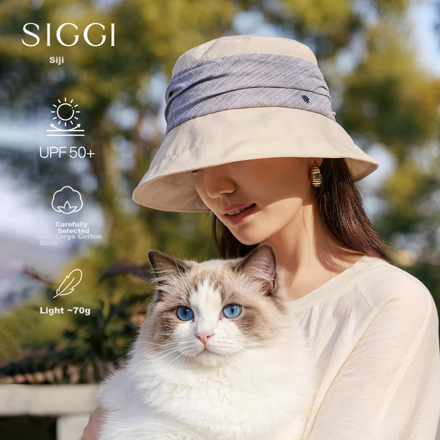 Панама женская Siggi с защитой от УФ-излучения для летнего отдыха - изображение 8